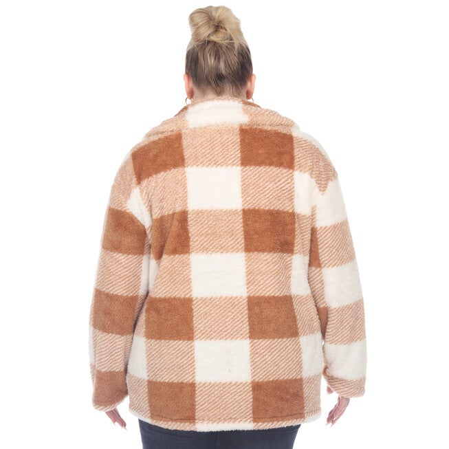 Plaid Shacket, CoffeeWhite / Brown, alternate image number null