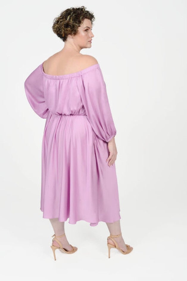 Edwina Midi Off Shoulder Dress, , alternate image number null