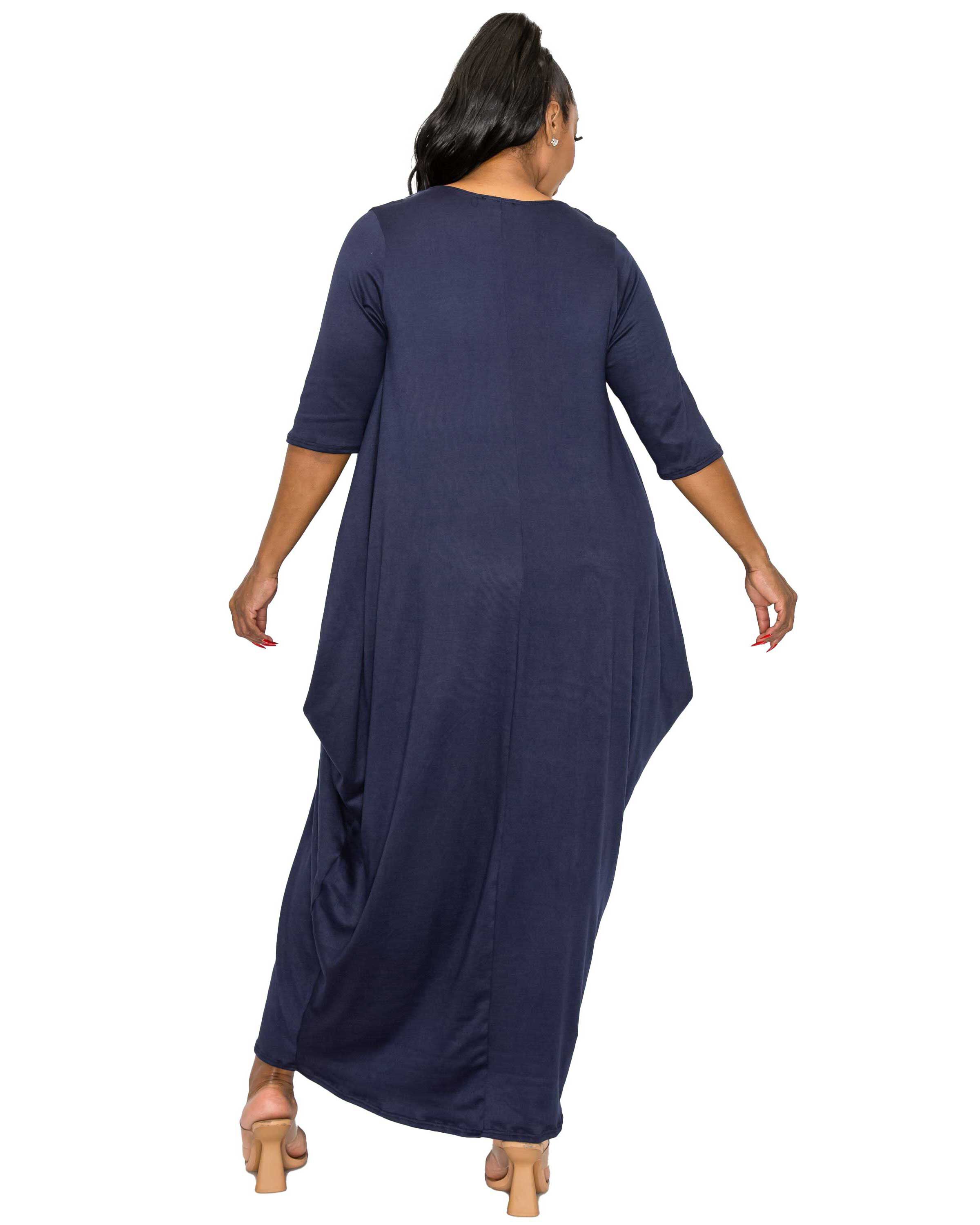 DIANA MAXI DRESS, Navy / Navy, alternate image number 1