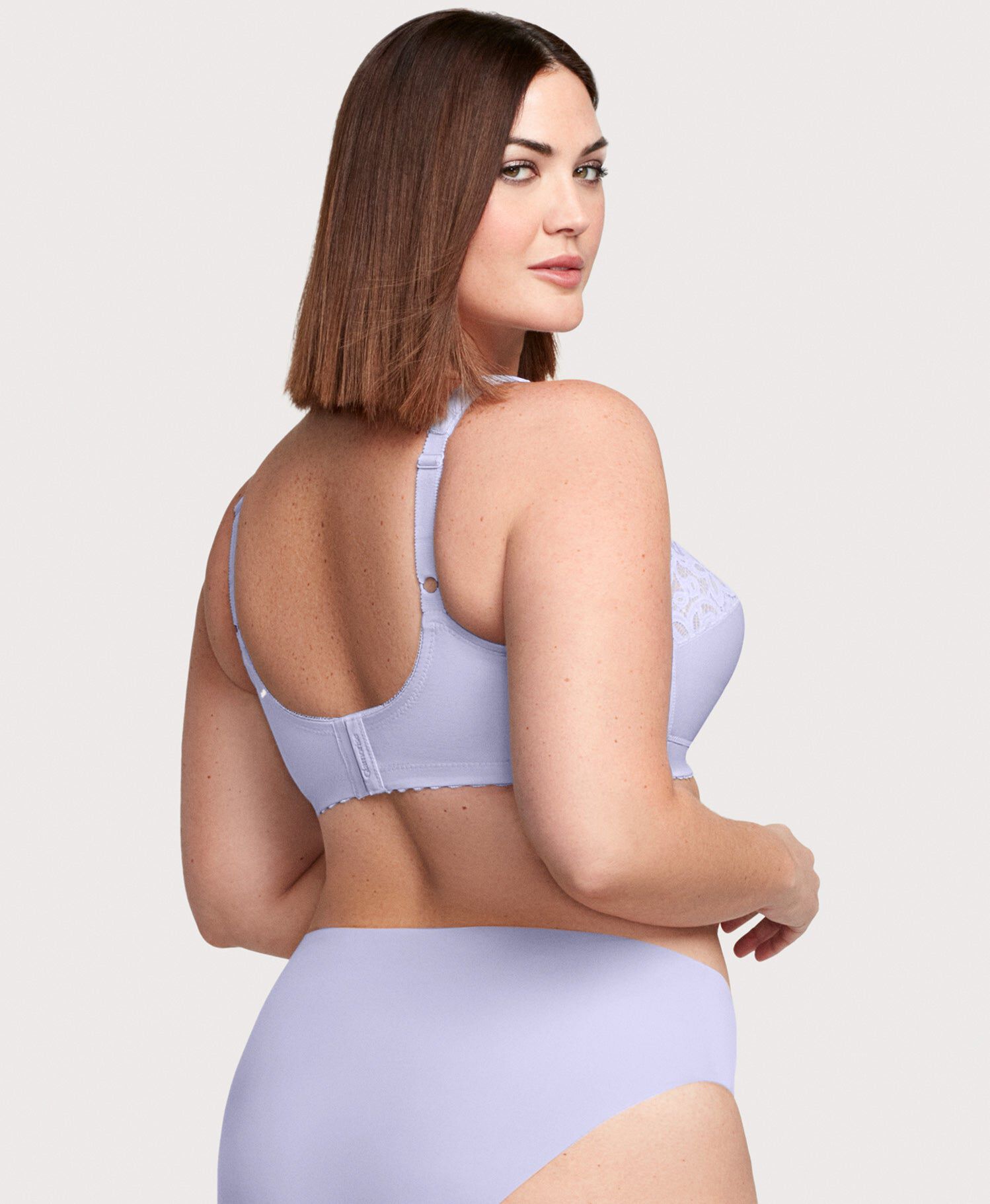 MagicLift Cotton Support Bra, Lilac / Lilac, alternate image number 1