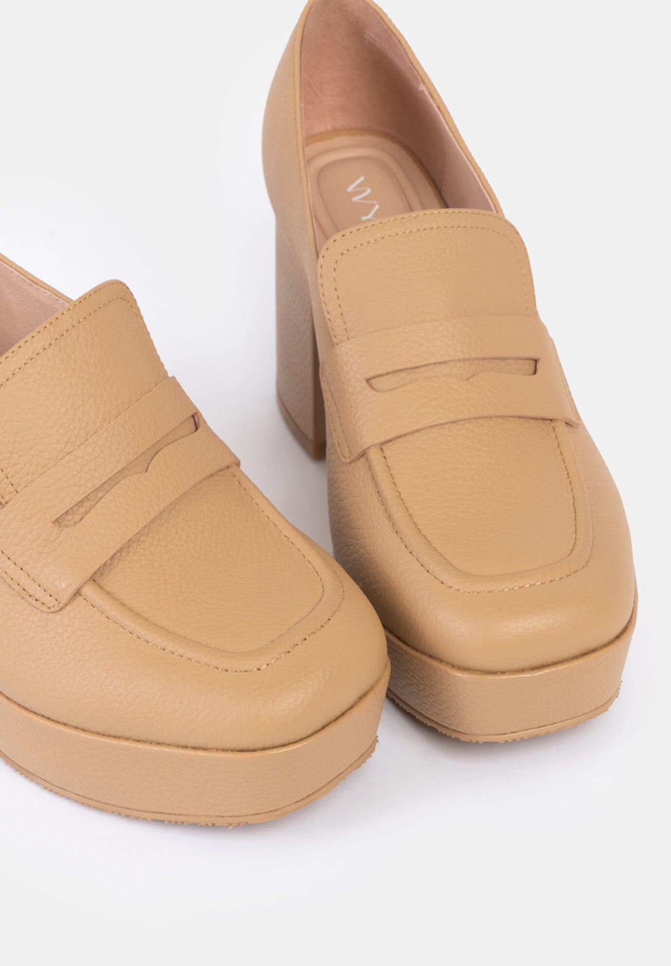 Liza Platform Loafers, Light Toast / Light Yellow, alternate image number 3