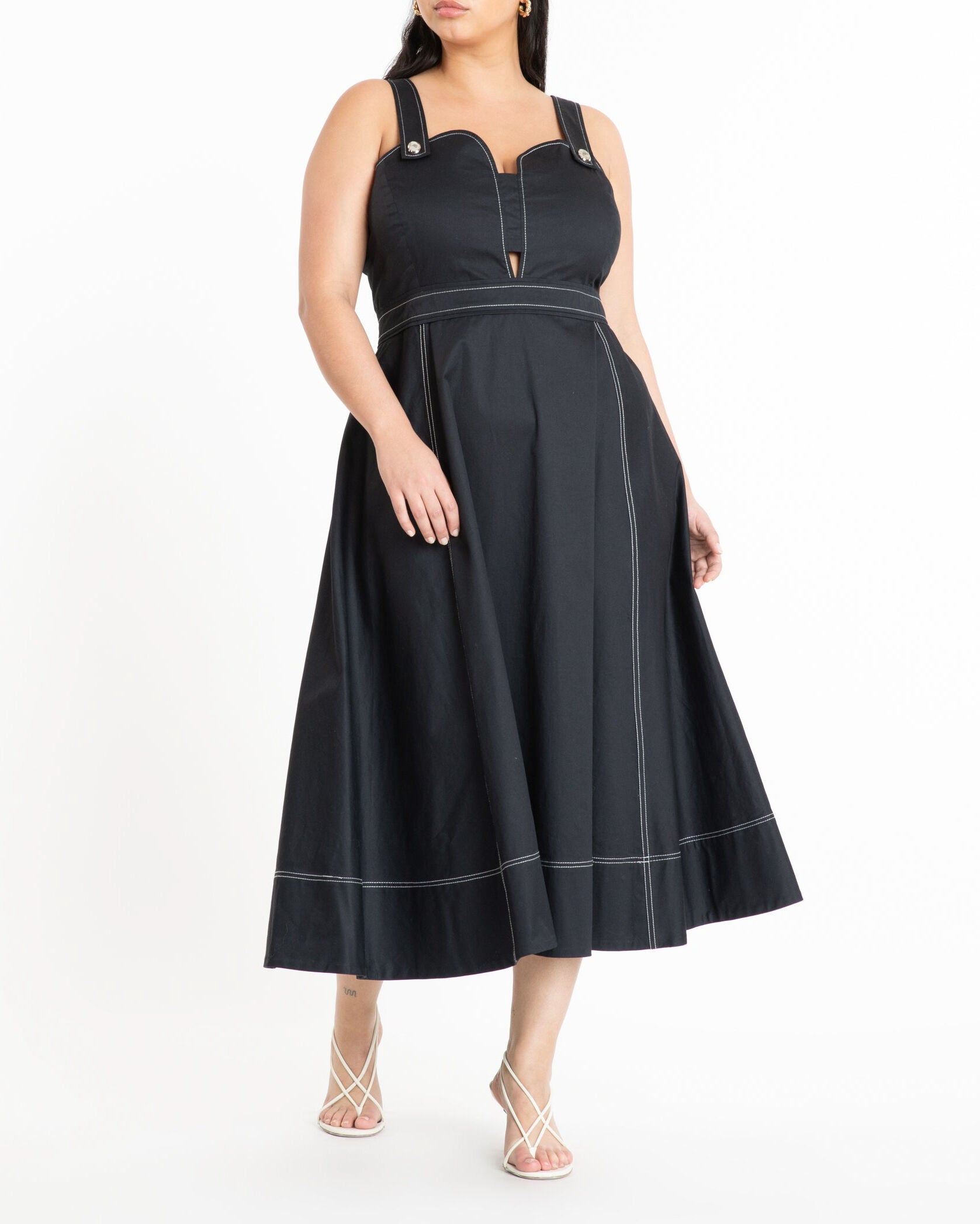 A-Line Pleated Chiffon Tie-Waist Evening Dress | Dia & Co A-Line Pleated Chiffon Tie-Waist Evening Dress | Dia & Co