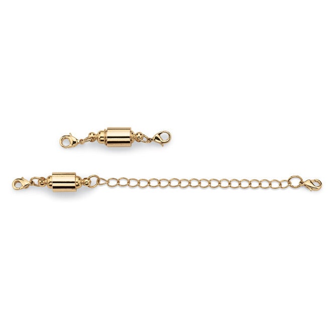 Magnetic Clasp and Chain Extender Set in Yellow Goldtone, , alternate image number null