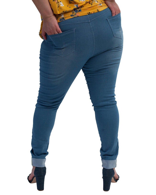 Stella Cuffed Skinny Jeans: Oceanside, , alternate image number 5