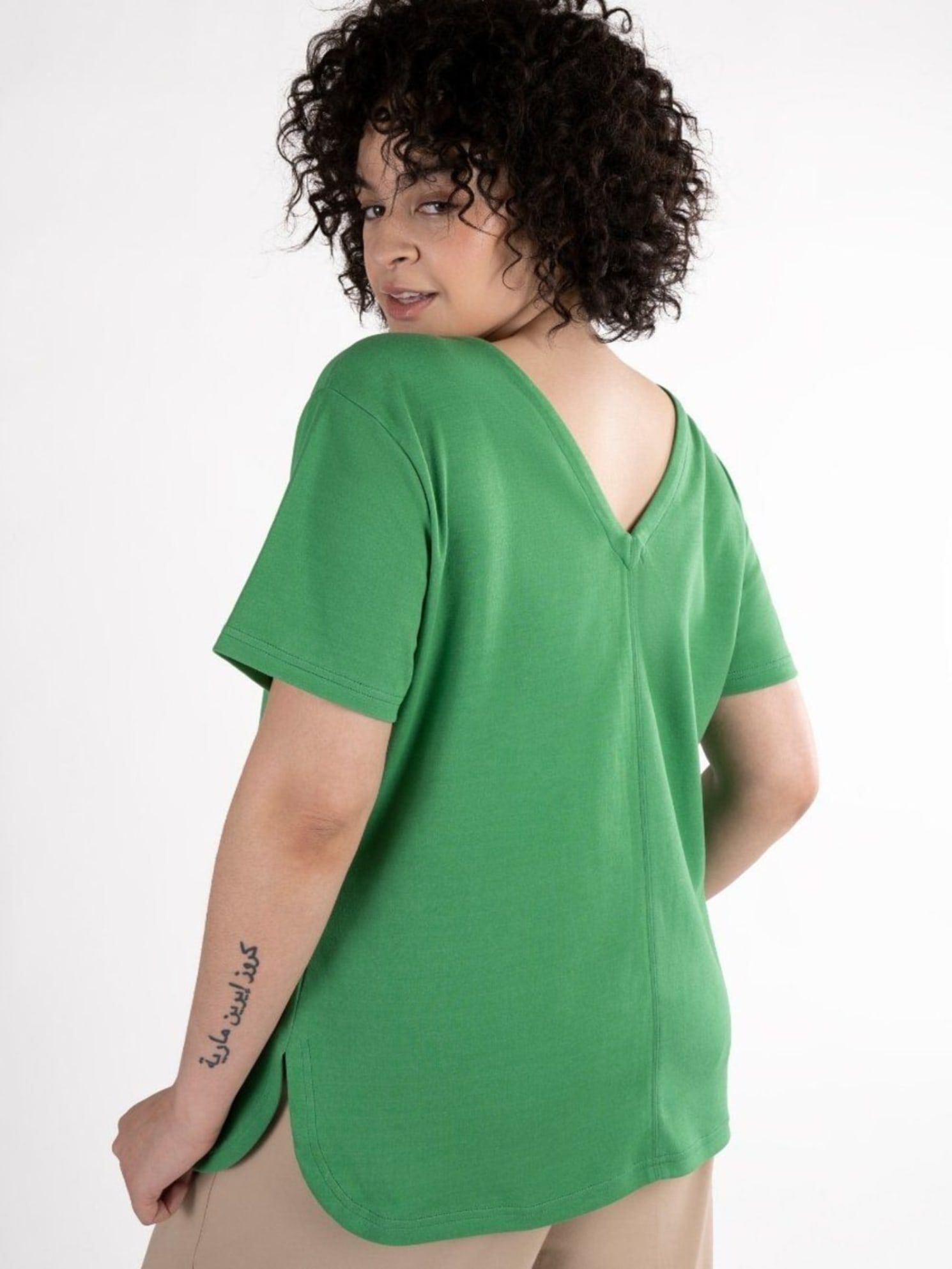 REVERSIBLE COOLEST TEE SHIRT, Luscious Green / Kelly Green, alternate image number 1