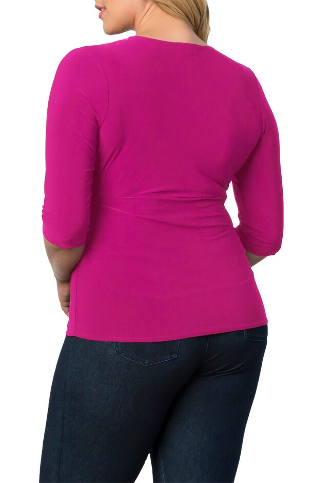 Femme Fatale Faux Wrap Top, , alternate image number 6