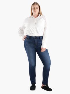 High Rise Straight Leg Jean