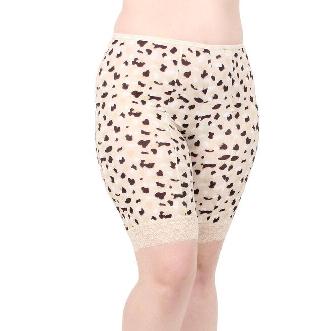 Anti Chafing Shortlette Slipshort, Leopard / Cream, alternate image number null