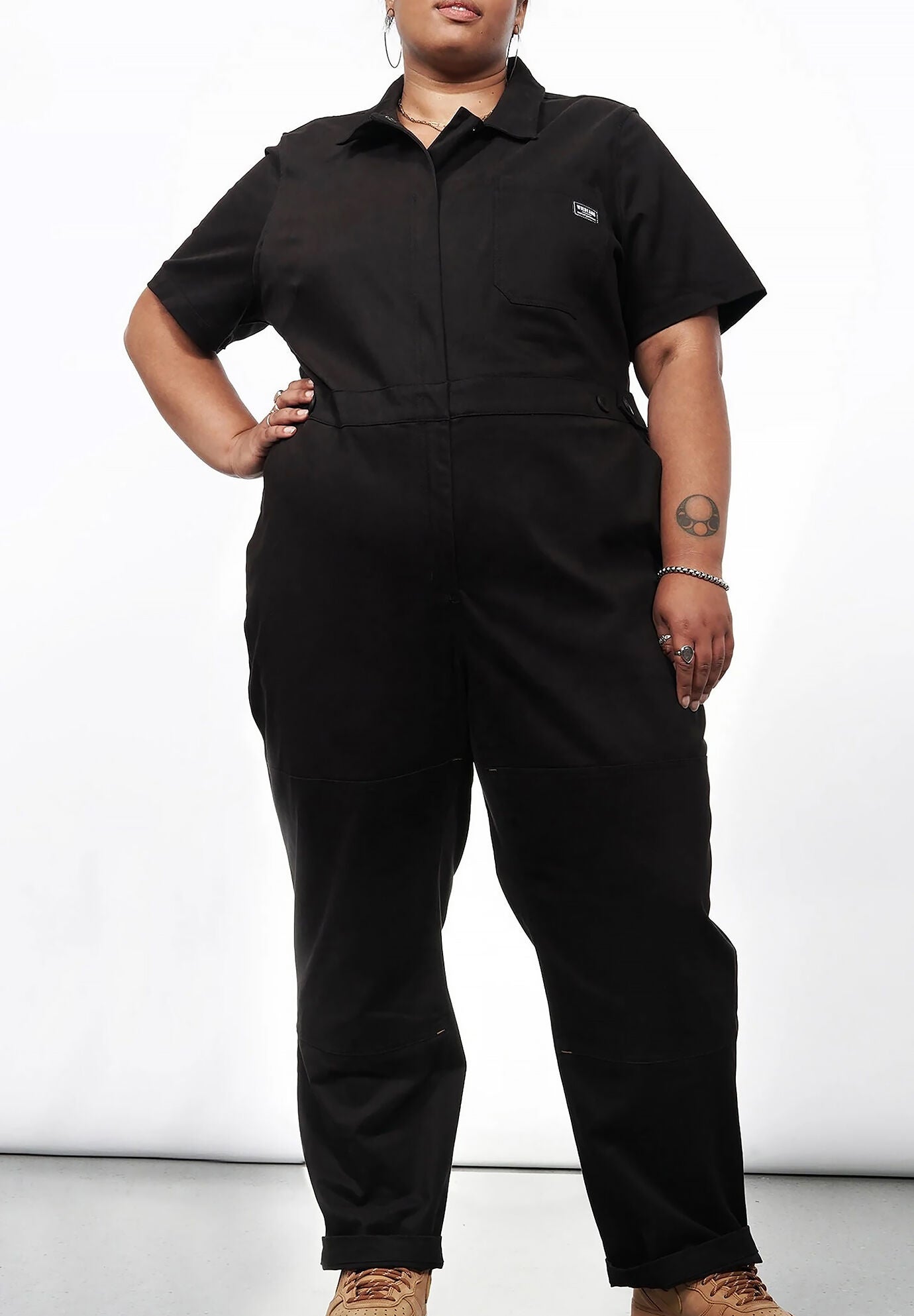 The Essential High Waisted Coverall, BLACK / Black, hi-res image number 0