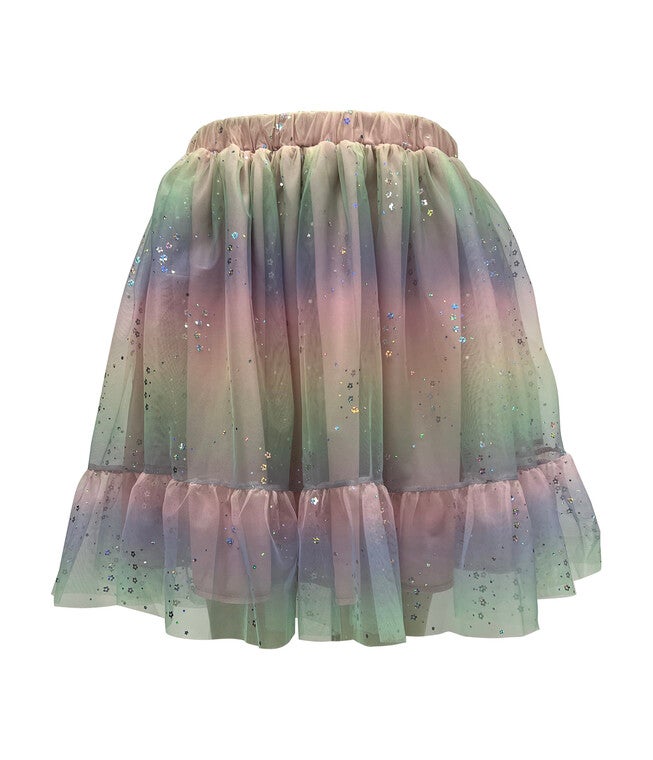 Smak Parlour Rainbow Tulle Twirl Power Flare Skirt, Purple Rainbow / Purple, hi-res image number null