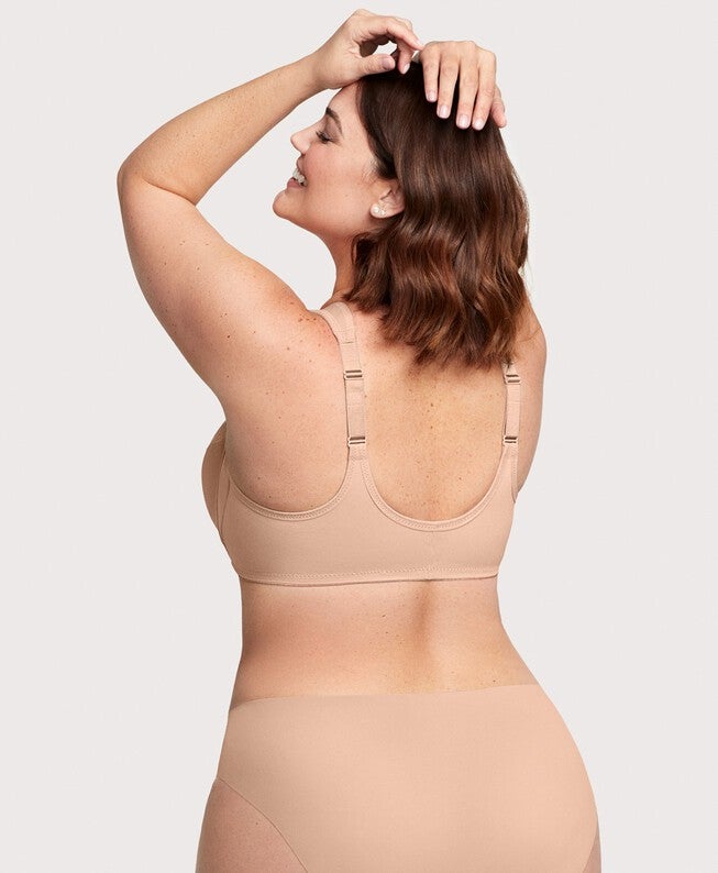 WonderWire Front-Closure Bra, Cafe / Tan, alternate image number 3