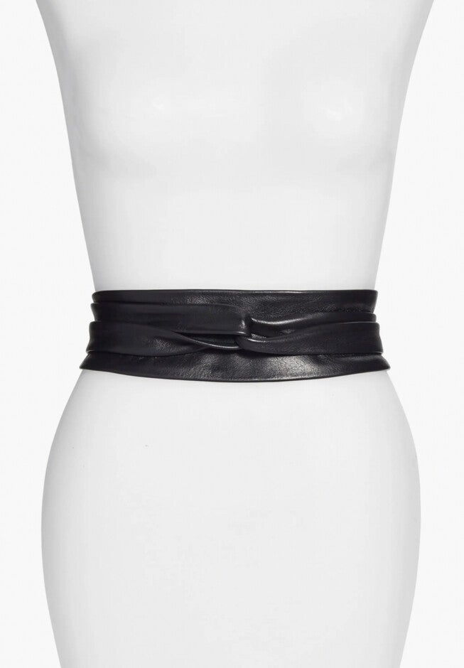 Classic Wrap Belt, Black / Black, hi-res image number 0
