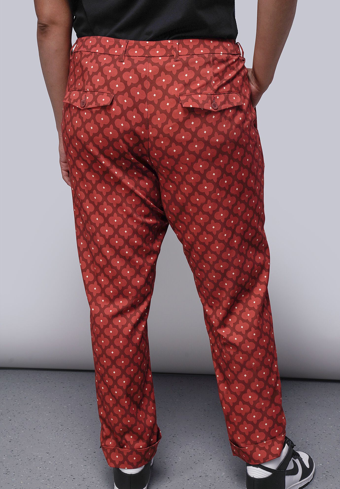 The Empower Trouser, MODERN FLEUR CINNAMON / Burnt Orange, alternate image number 2