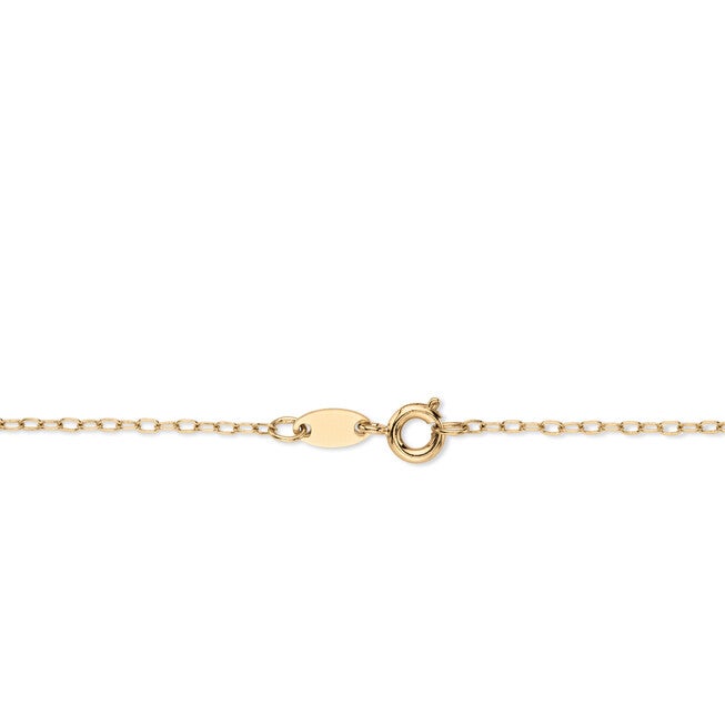 White Diamond Accent 18k Gold-Plated Pave-Style Elephant Charm Necklace 18 inches, White / White, alternate image number null