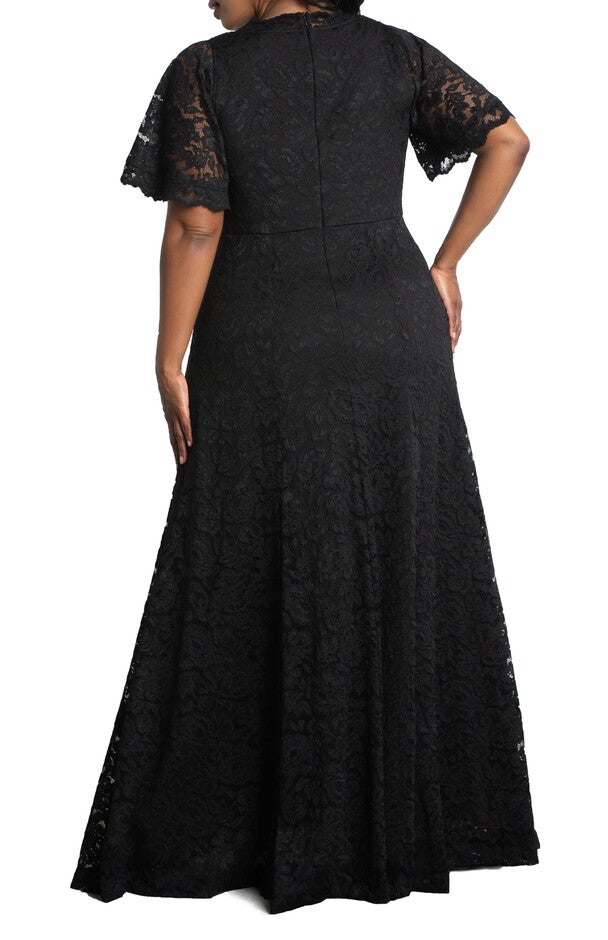 Symphony Lace Evening Gown, ONYX / Black, alternate image number null