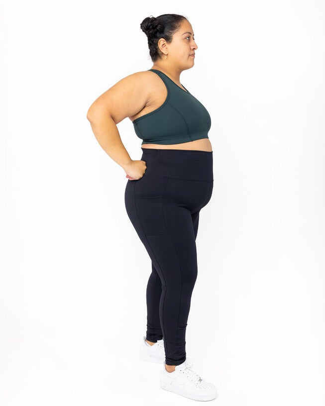 SuperHold™ Pocket Leggings, Black / Black, alternate image number null