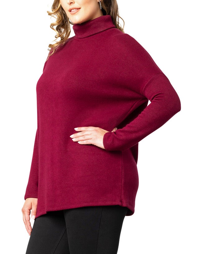 Paris Turtleneck Tunic Sweater, , alternate image number 7