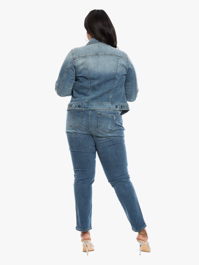 Denim Jacket, KATHY / Medium Wash, alternate image number null