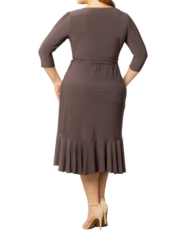 Whimsy Wrap Dress, JAVA / Brown, alternate image number 1