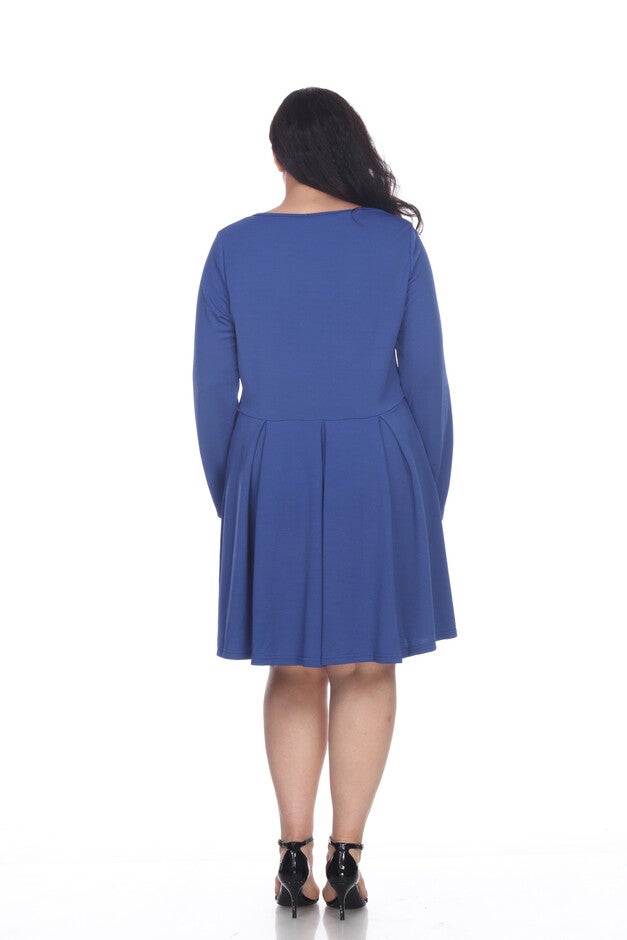 Jenara Dress, Royal / Royal Blue, alternate image number 3