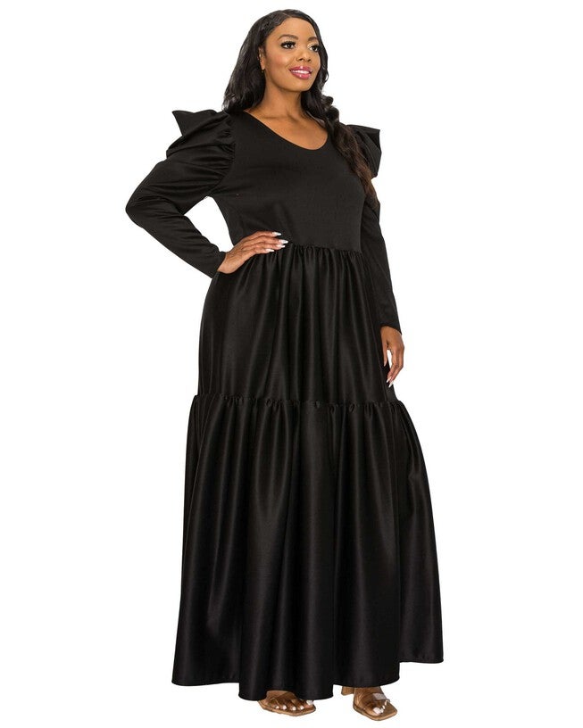 ISABEL TIERED MAXI DRESS, , alternate image number 4