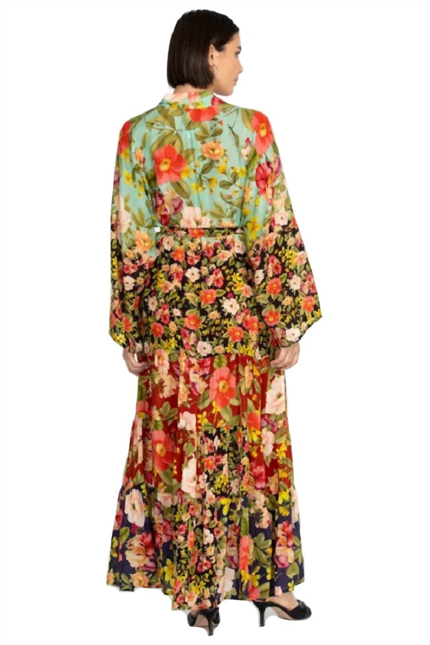 BURKE KIMONO IN MULTI, Multi / Yellow, alternate image number 2