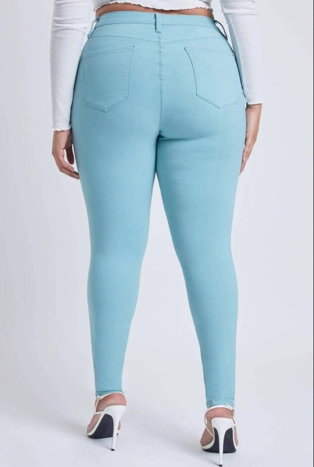 HYPER STRETCH SKINNY JEAN IN SKY BLUE, , alternate image number null