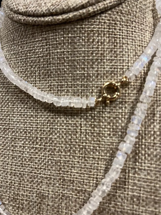 Moonstone Long Necklace, , alternate image number null