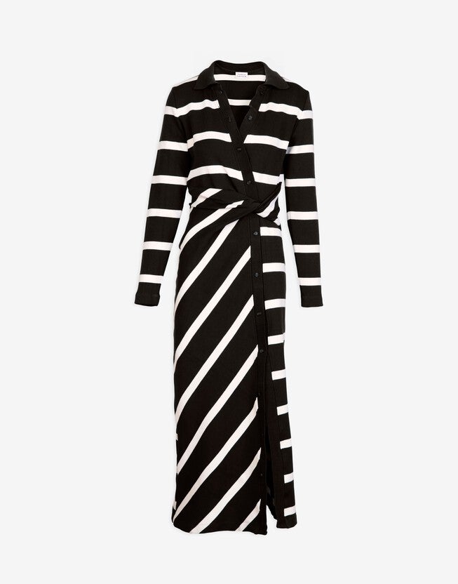 Ellicot Dress, BlackCream / Black, alternate image number 4
