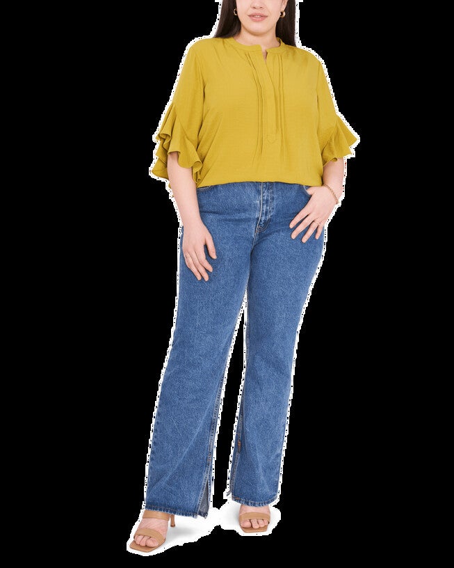Aubrey Ruffle Sleeve Blouse, , alternate image number null