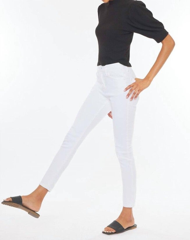 ANNABELLE HIGH RISE SUPER SKINNY JEANS IN WHITE, White / White, alternate image number null