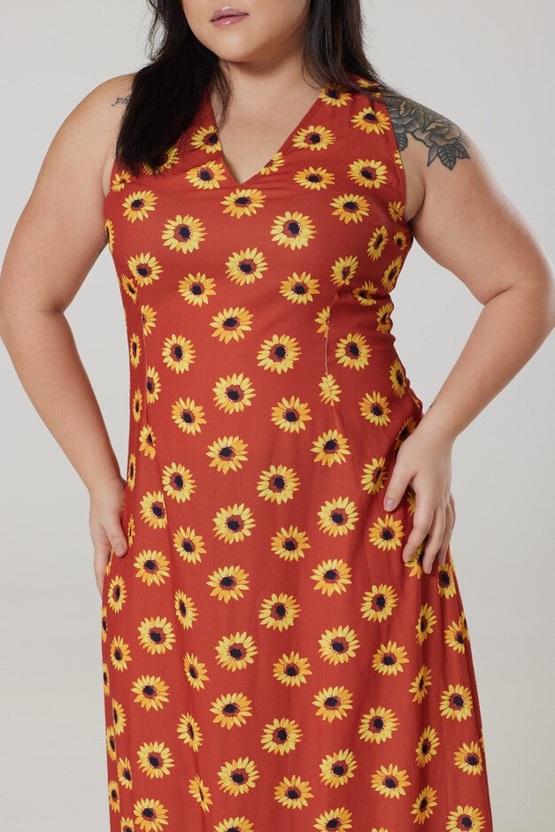 Glini Maxi Dress, Orange / Orange, alternate image number null