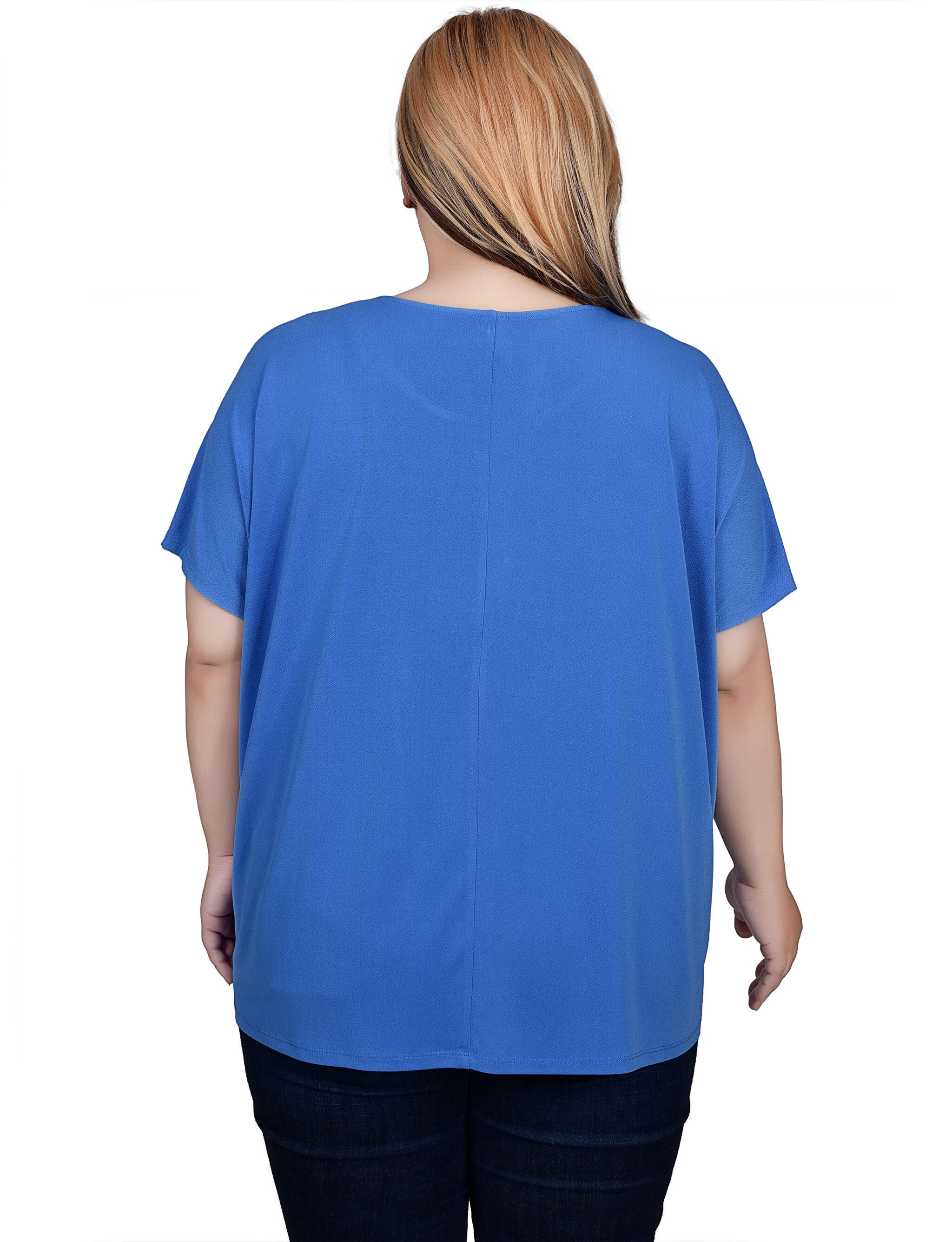 Short Sleeve Extended Sleeve Tunic Top, , alternate image number 4