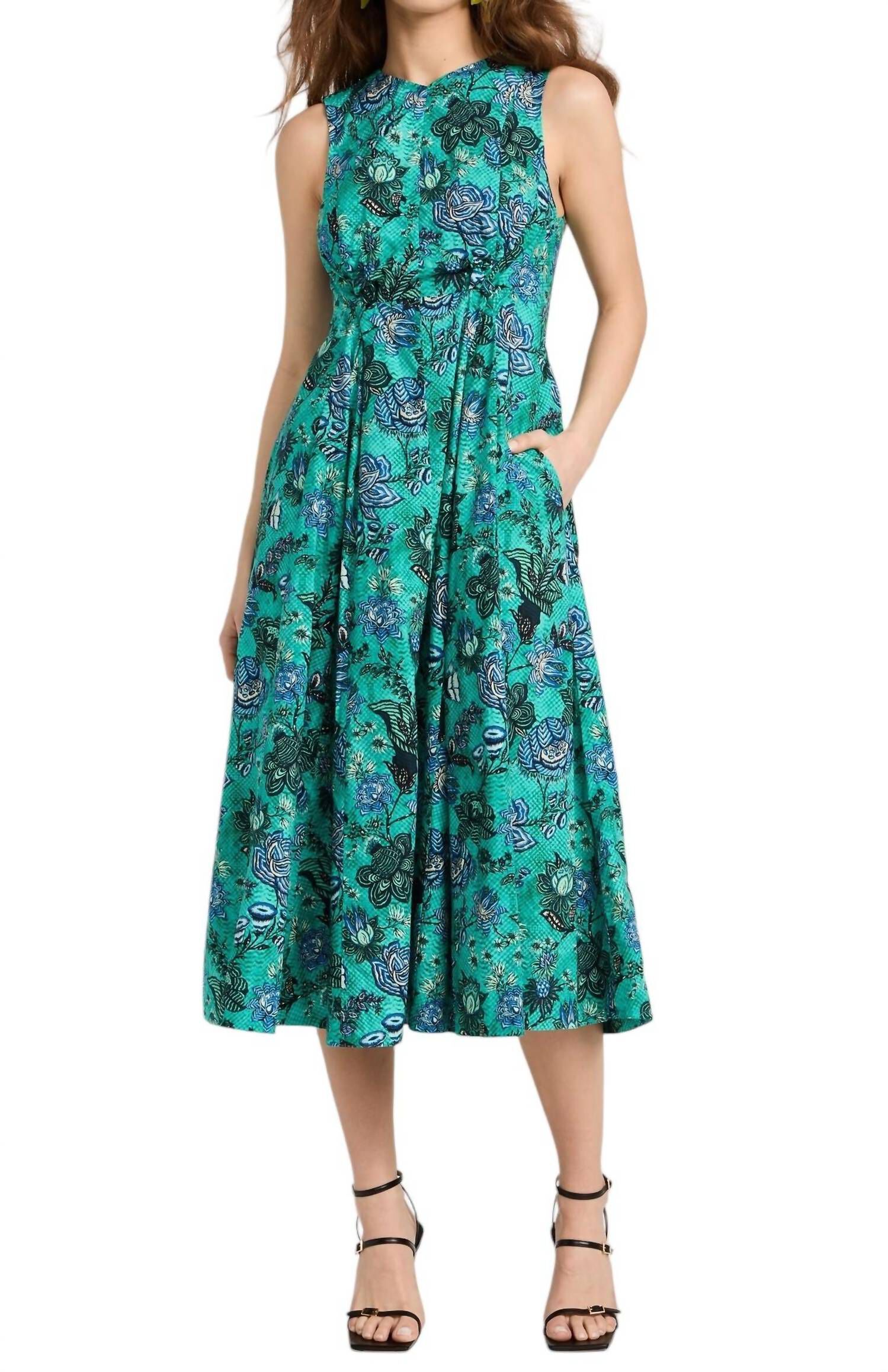 KAIYA DRESS, Jade / Light Green, hi-res image number 0