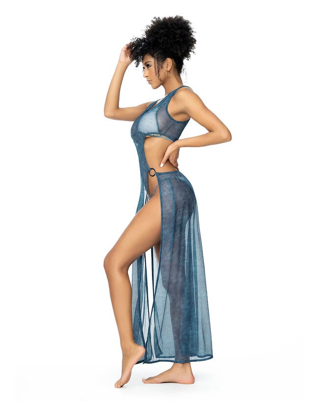 Mapale 47014 Beach Dress & Cover Up, Blue Chambray / Chambray Denim Medium, alternate image number null