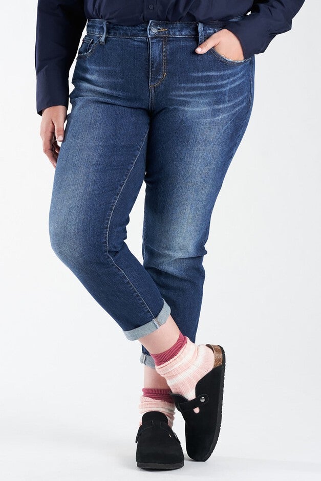 Mid Rise Boyfriend, KAREN / Dark Wash, alternate image number 3