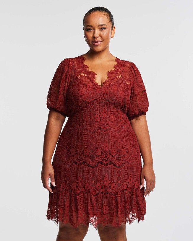 Liana Ginger Lace Mini Dress, , alternate image number 5