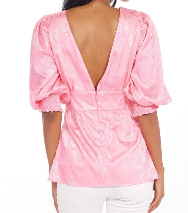 PETERSON TOP IN BUBBLEGUM PINK, Bubblegum Pink / Pink, alternate image number 2