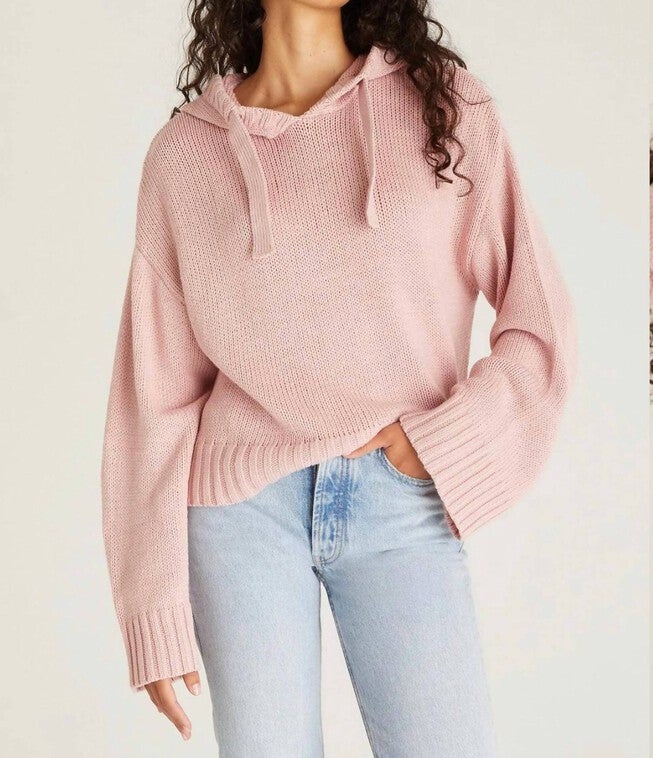 HARLEY HOODIE SWEATER IN PINK, Pink / Pink, hi-res image number 0