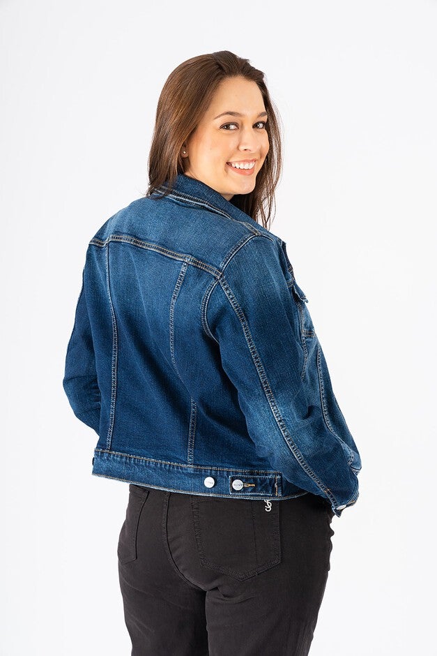 Denim Jacket - Skylar, SKYLAR / Medium Wash, alternate image number 4