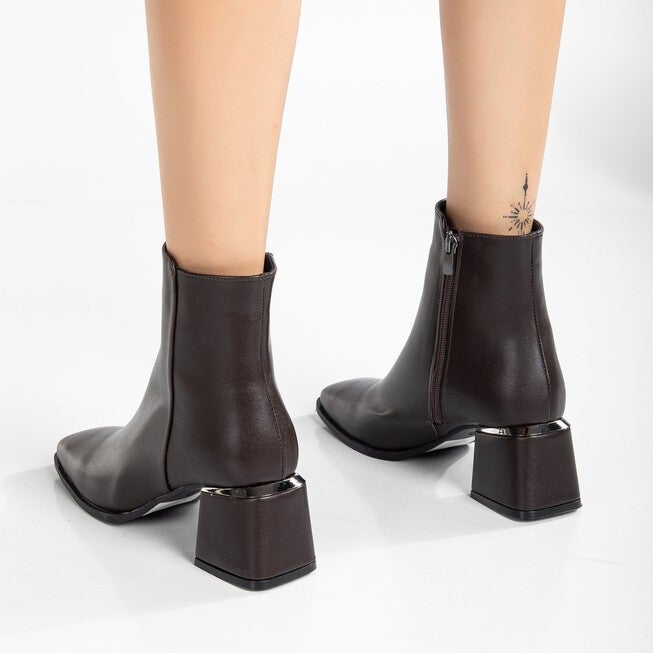 ODETTE - DARK BROWN BOOTS, BROWN / Brown, alternate image number null