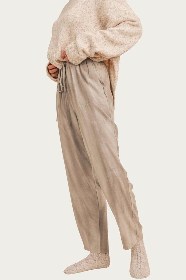 MYSTIC HAZE DRAWSTRING PANT IN GREY, , alternate image number null