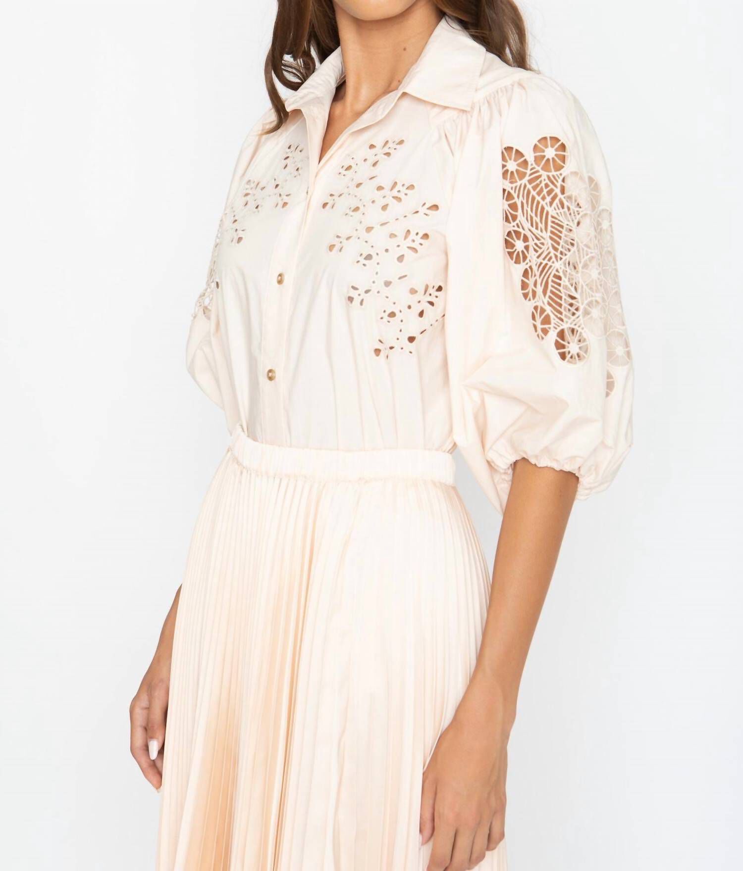 MAE TOP IN PINK CHAMPAGNE, Pink Champagne / Pink, alternate image number 2