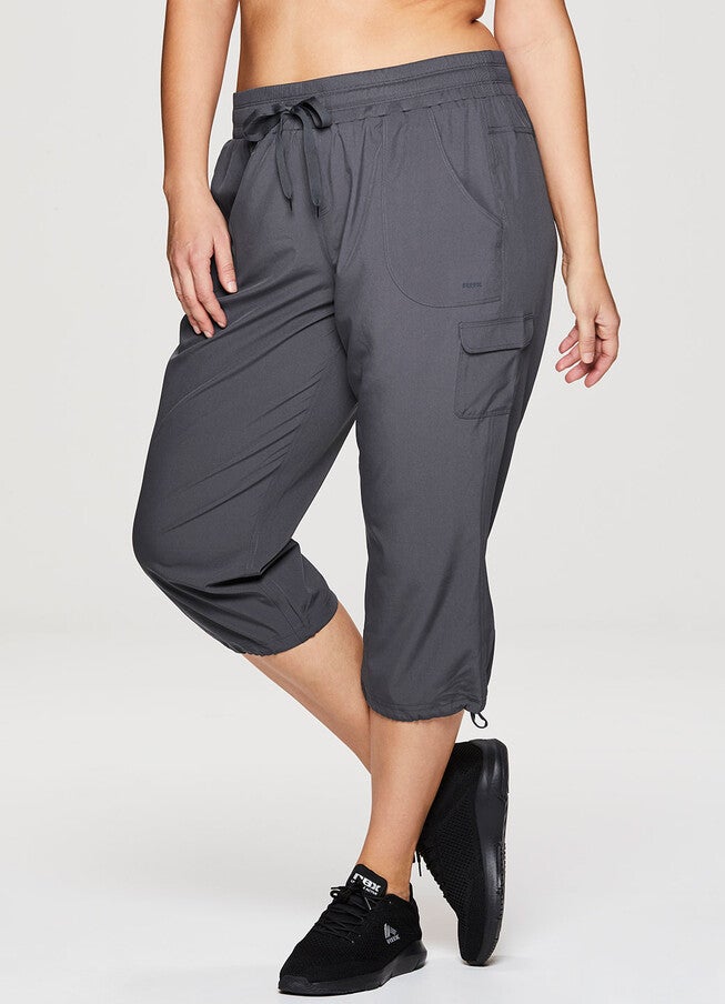 Plus Prime Anywhere Cargo Capri, Charcoal / Charcoal Grey, alternate image number null