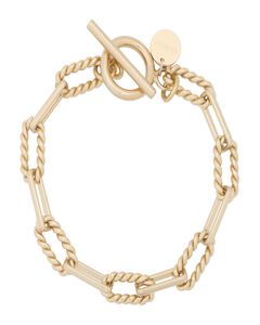 Enzo Toggle Chain Bracelet 8" Gold