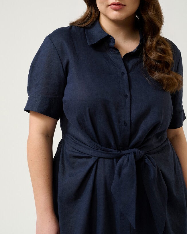 Esther Dress, Navy / Navy, alternate image number 6