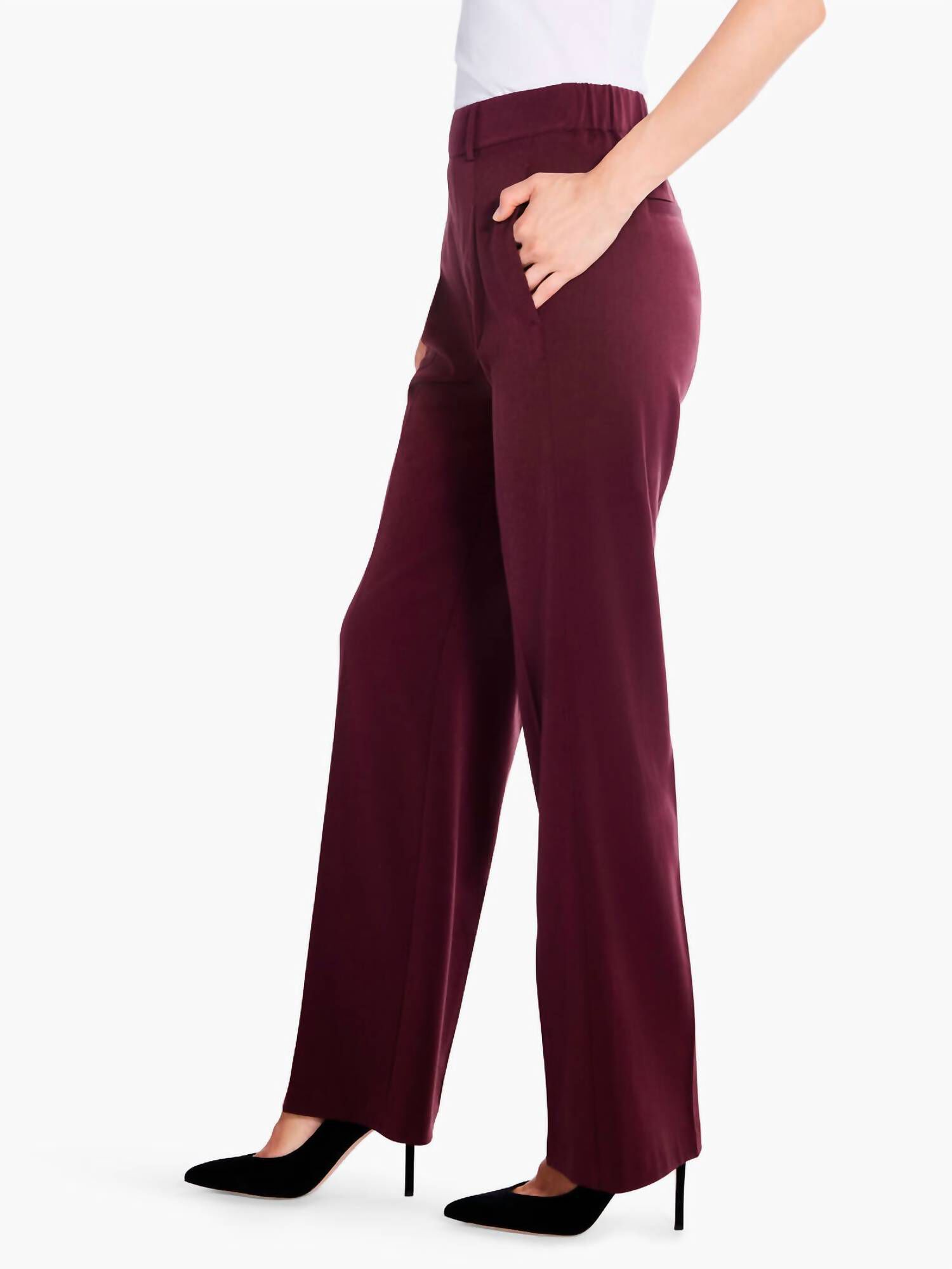 AVENUE WIDE LEG PANTS, Redwood / Red, alternate image number 1