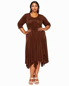 SHAY HANDKERCHIEF HEM DRESS