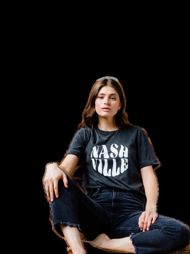 Nashville Graphic Tee, Washed Black / Black, hi-res image number 0