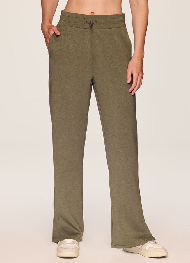 Solace Scuba Wide Leg Pant, Olive / Olive Green, alternate image number 4